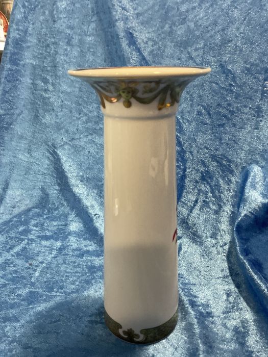 Vaso canudo armoriado Infante D Henrique pintura a ouro