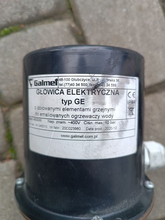 Grzałka głowica elektryczna Galmet  typ GE 4500 w