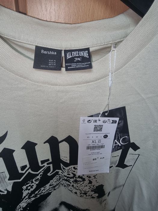 Футболка Tupac bershka all eyes on me