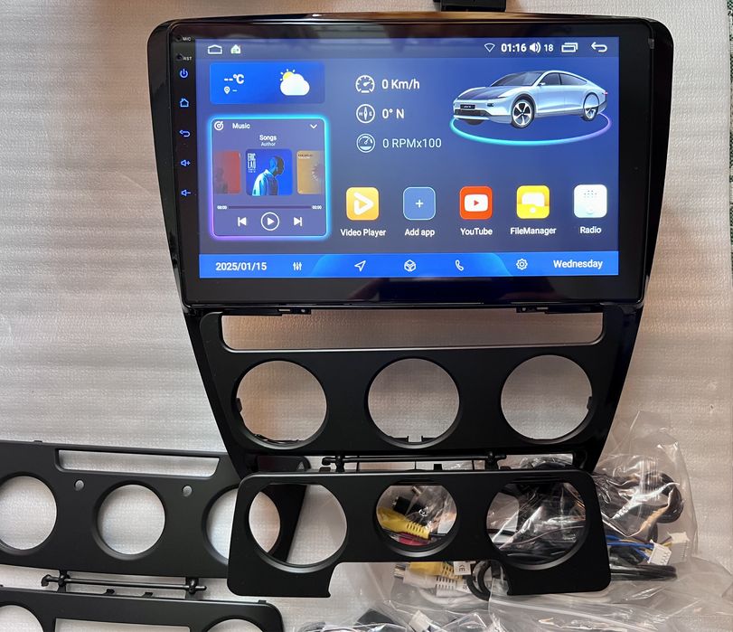 Android Carplay Магнітола Gps SKODA Octavia A5 2008-13 Андроїд 3/32Gb