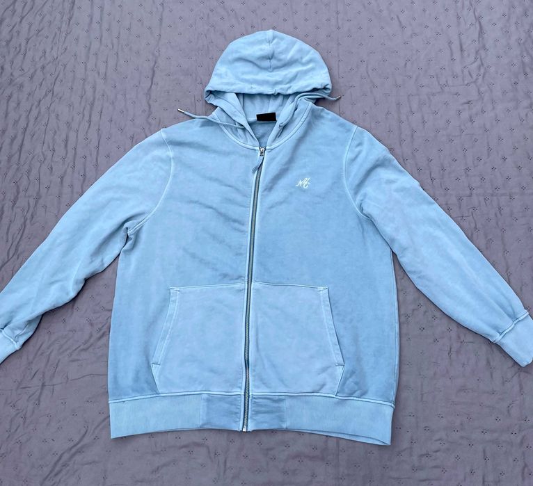 Męska bluza sportowa zasuwana z kapuzą 2XL C&A / Niebieska