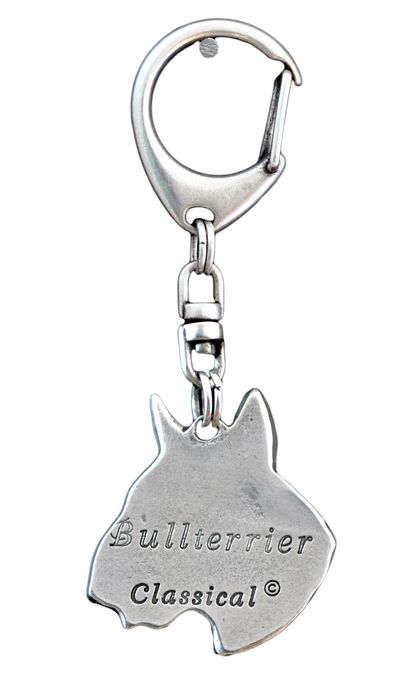 Bulterier brelok posrebrzany Art-Dog
