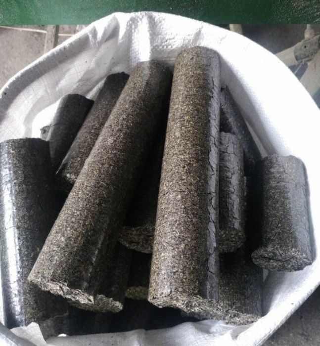 Брикеты длительного горения из  подсолнуха