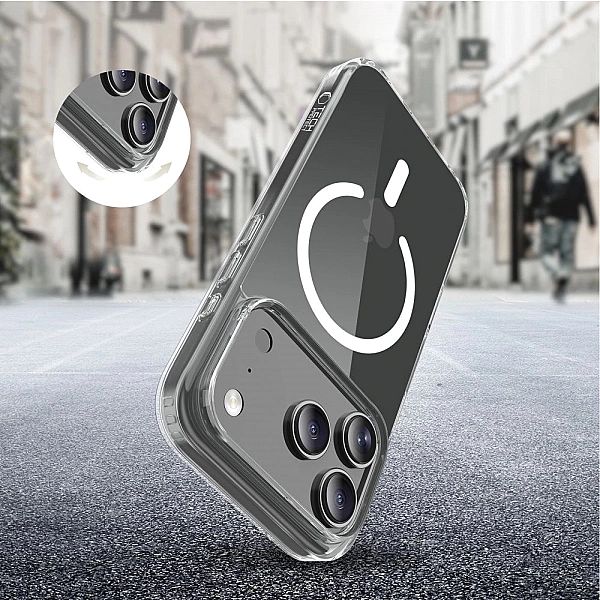 Etui Tech-Protect FlexAir Hybrid MagSafe na iPhone 17 Pro - przezroczy
