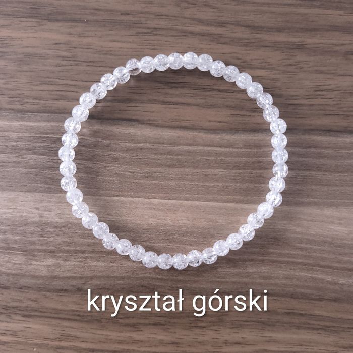 Bransoletka z kamieni naturalnych - kryształ górski