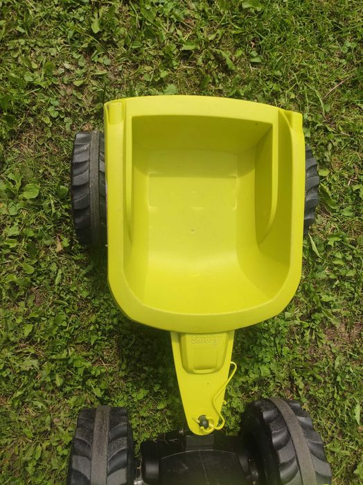 Smoby traktor na pedały z przyczepką