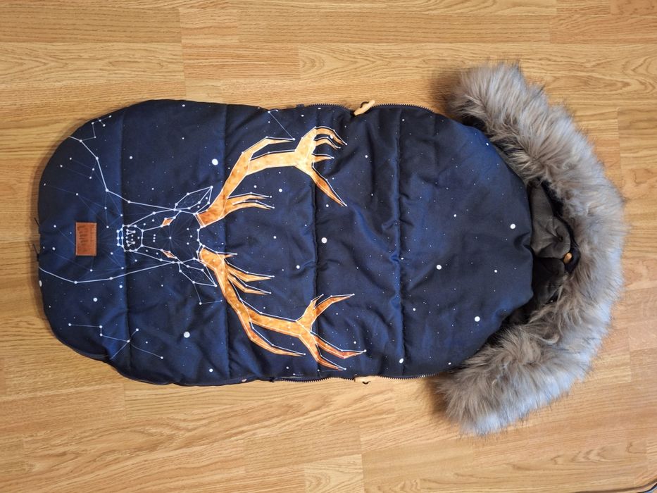 Śpiwór śpiworek ocieplacz do wózka sanek sanki zima