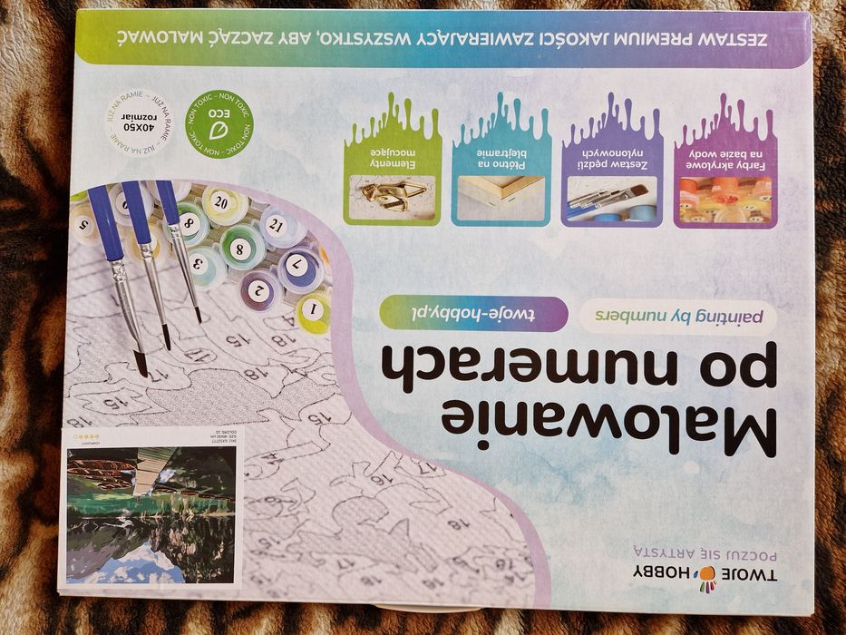 Malowanie po numerach 40x50 zestaw premium
