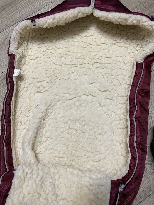 Конверт дитячий в коляску/сани на овчині