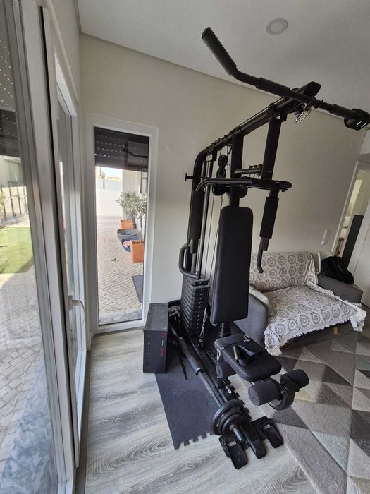 CORENGTH Aparelho de Carga Guiada de Musculação Compacto Home Gym 900
