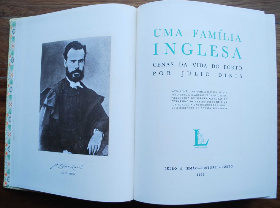 Uma Familia Inglesa de Júlio Dinis (1ª Edição Ano 1972)