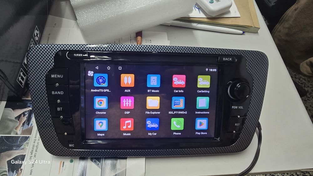 Rádio Seat Ibiza 6J Android 14 com GPS (Novo)