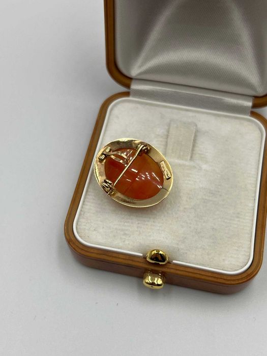 Złota Kamea / Broszka 14k 3.10g