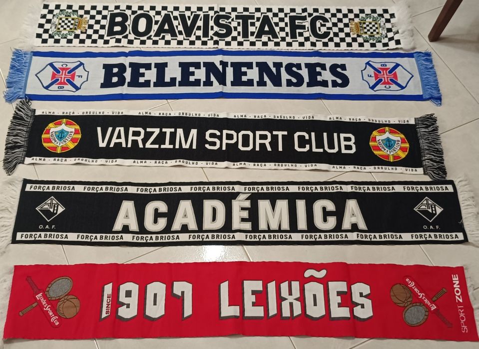 5 cachecois de futebol