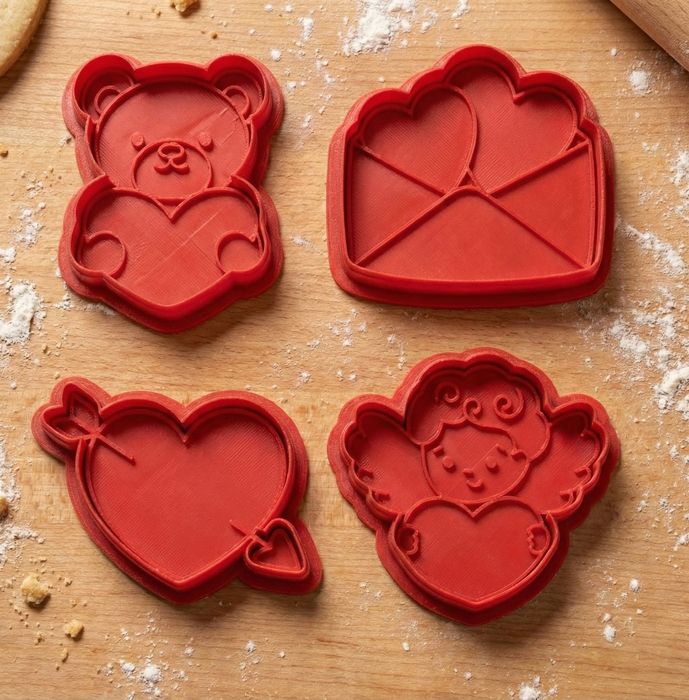 Walentynkowe foremki ciastka
