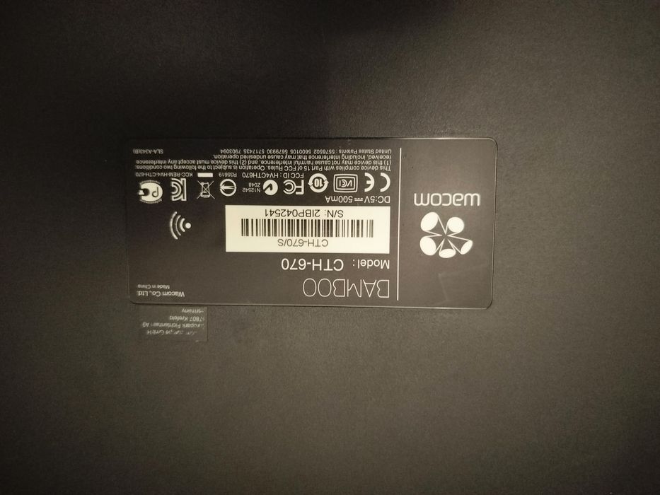 Tablet Bamboo Wacom cth 670