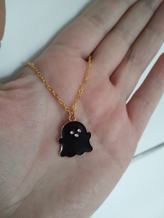 Łańcuszek naszyjnik z zawieszką złoty duch duszek