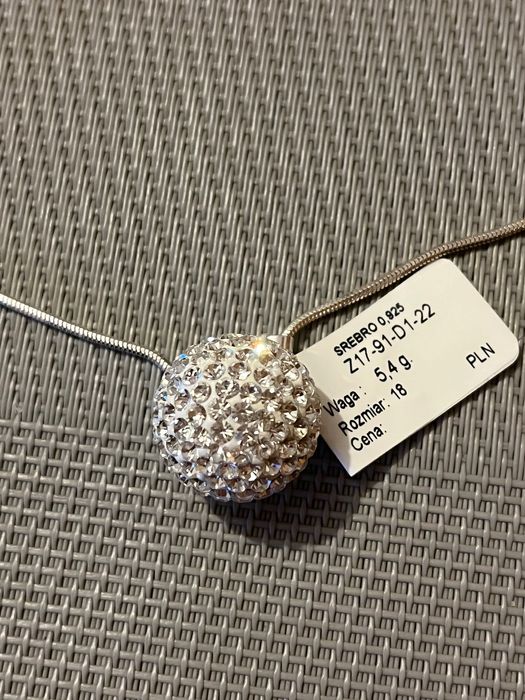 Naszyjnik ze srebra z zawieszką