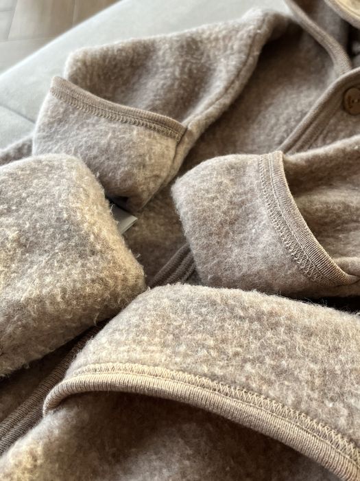 Wełniany kombinezon Engel 50/56 Sand merino wyprawka