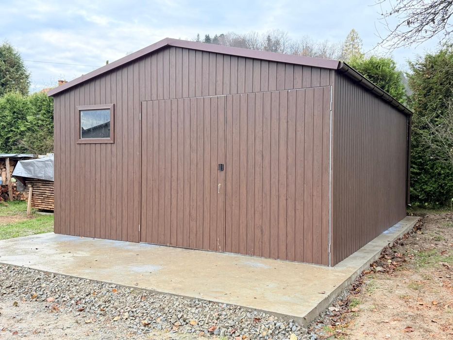 Garaz blaszak 5x8 grafit mat