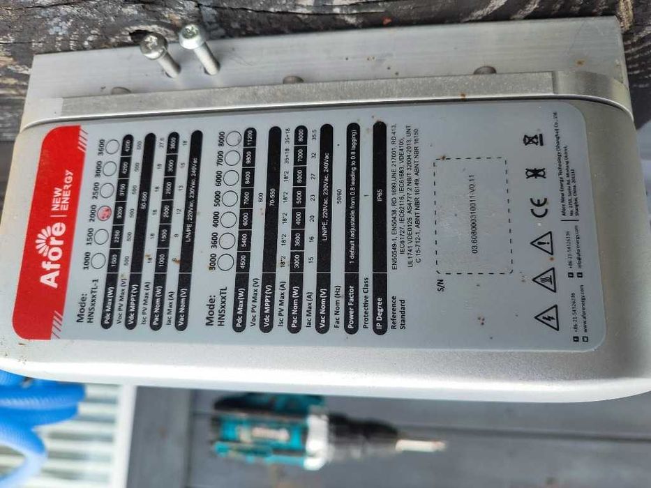 Falownik sieciowy jednofazowy AFORE HNS2000TL - 2kW