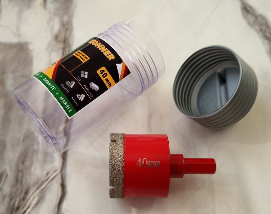 Алмазна коронка KOHNER 40mm по керамограніту, мармуру та ...