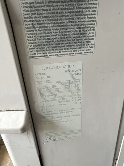 Ar Condicionado Multi-Split Fujitsu 30.000 BTU + 4 Unidades Interiores