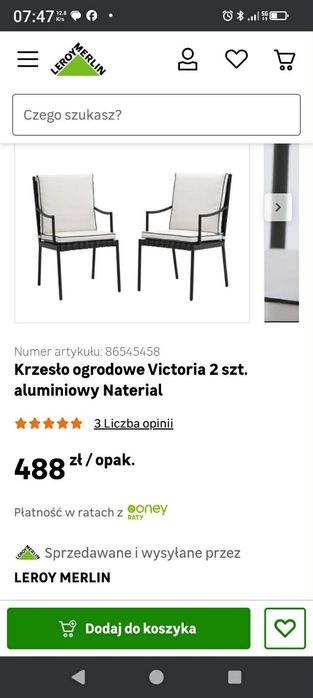 Krzesła ogrodowe 4 sztuki