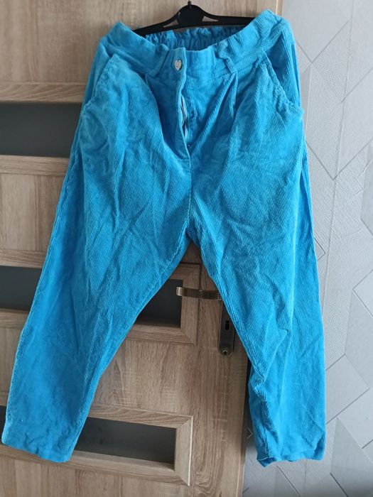 Piękne włoskie spodnie sztruks neon nowe ml livans