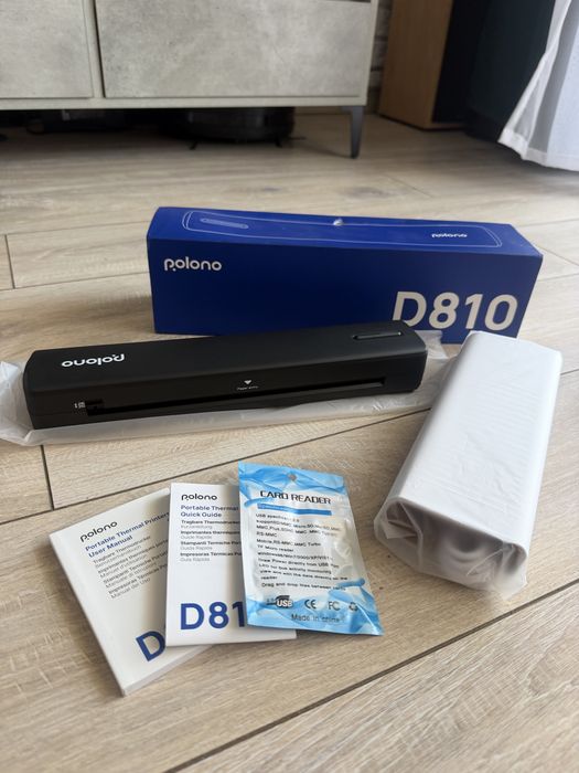Drukarka termiczna Polono D810 – przenośna, bezprzewodowa | Stan: Nowa