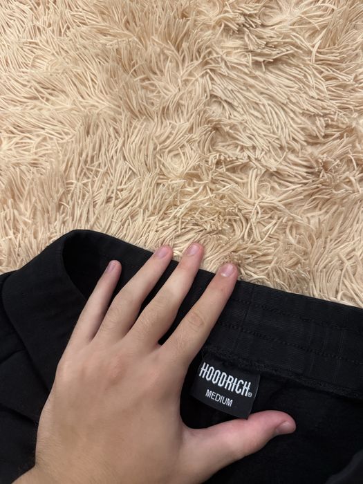 Чёрные спортивные штаны hoodrich худрич оригинал big logo m