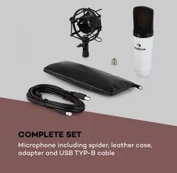 Mikrofon Pojemnościowy MIC-920 USB AUNA PRO biały - NOWY GWARANCJA !