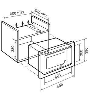 Kuchenka mikrofalowa TEKA z grillem do zabudowy