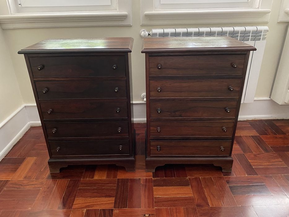 Bedside tables with 5 drawers