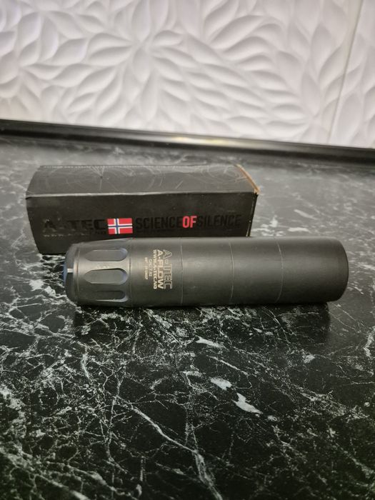 Саундмодератор (глушник) A-TEC  для 308 калібру, під дульну різьбу 5/8" - 24.