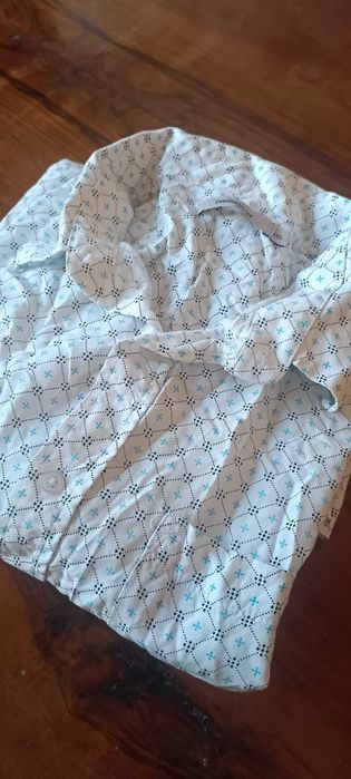 Casualowa koszula z krotkim rękawem XXL wiskoza