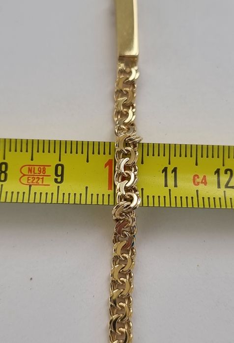 Nowy złoty łańcuszek Galibardi / Garibaldi 585 14k 21.72g.  55cm.