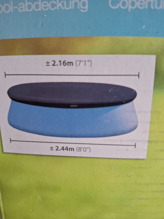Pokrywa basenu intex 244/216cm