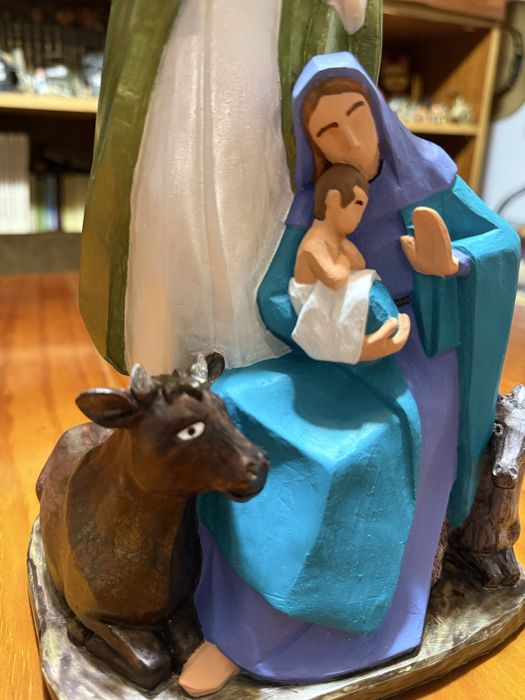 Sagrada família pintada à mão