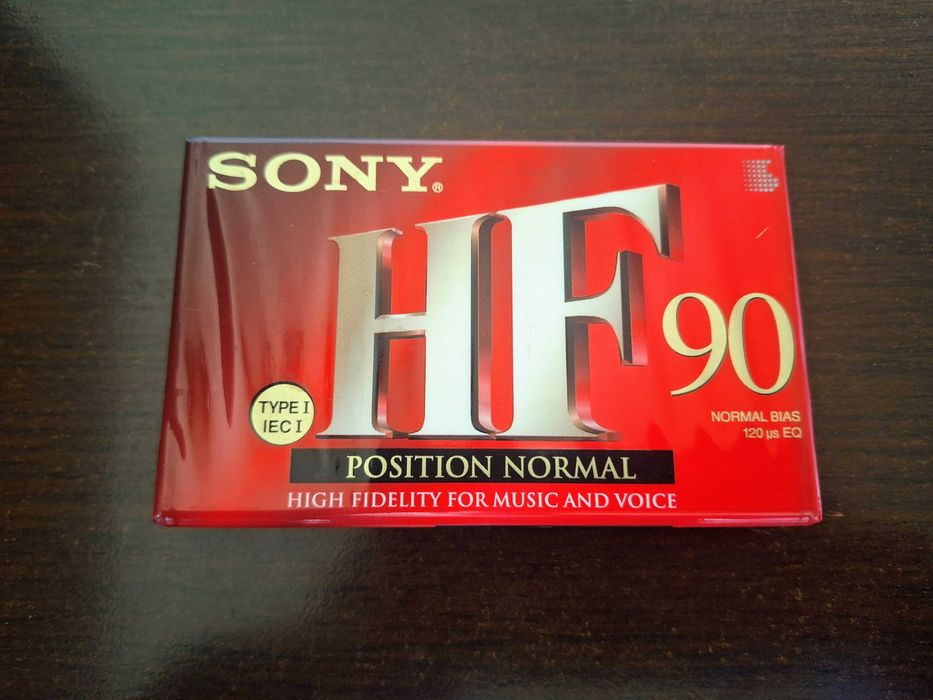 Kaseta magnetofonowa Sony HF90 (zafoliowana).