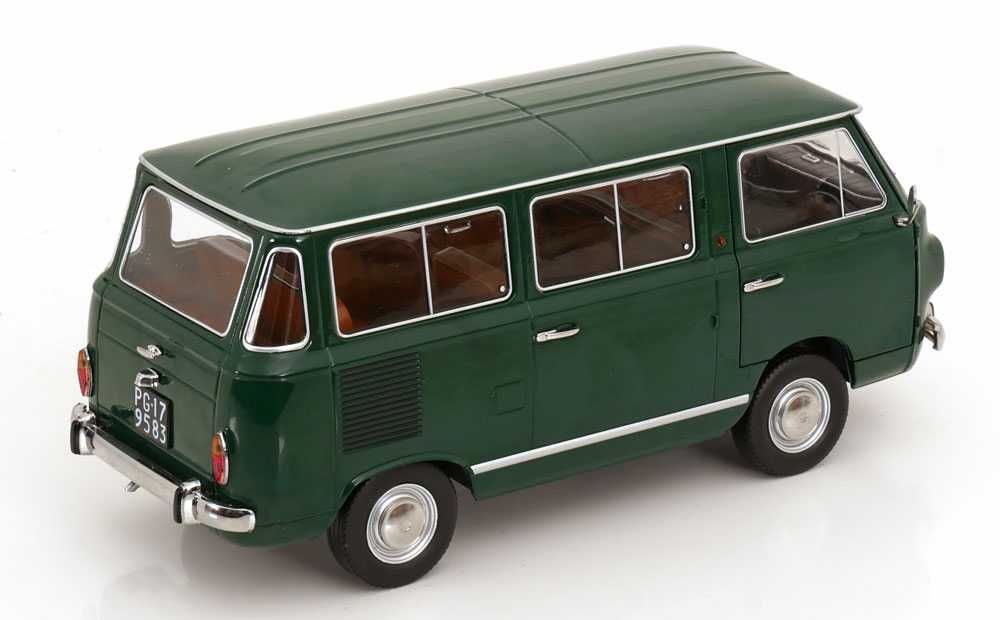 Model 1:18 Mitica Fiat 850 Familiare serie-2 1970 green/brown interior