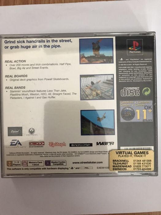 Street Skater PS1 UNIKAT oryginał super stan