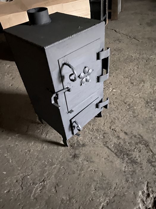 Печь буржуйка 100 м кв с чугунной поверхностью длительного горения: 2 ...