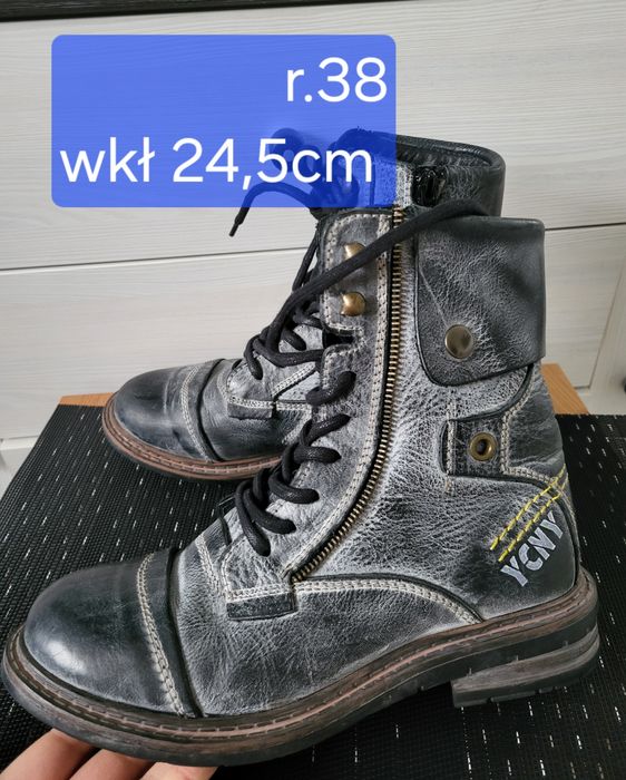 Skórzane buty damskie Yellow Cab Soldier Y25049