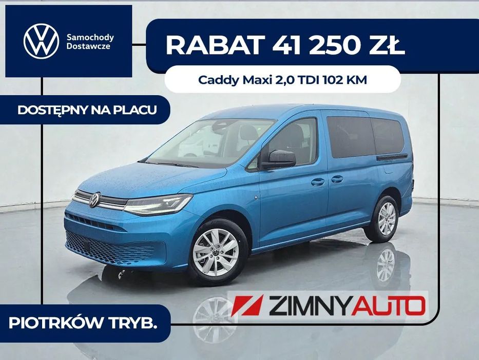 Volkswagen Caddy MAXI 102 KM | DSG 7-biegowa Dostępny od ręki!!!
