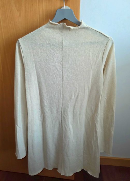 Stradivarius | Vestido creme, tamanho S