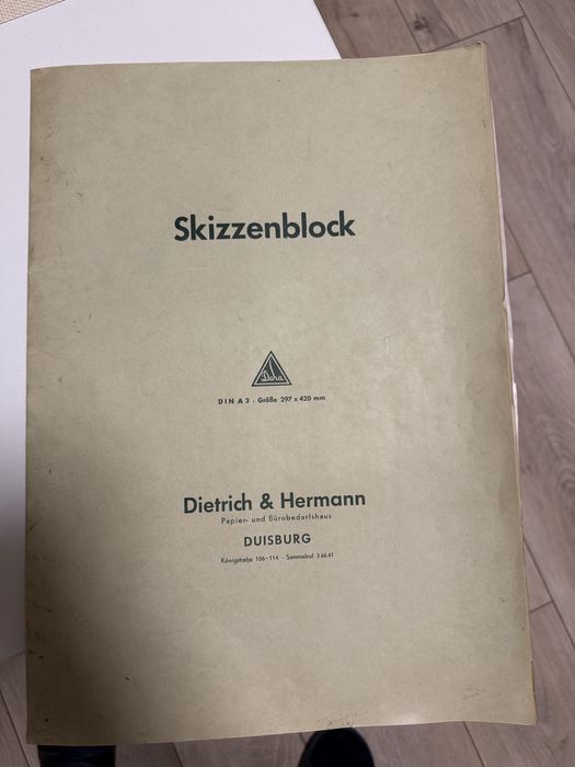 Skizzenblock A3 Dietrich & Hermann Blok kalka kreślarska