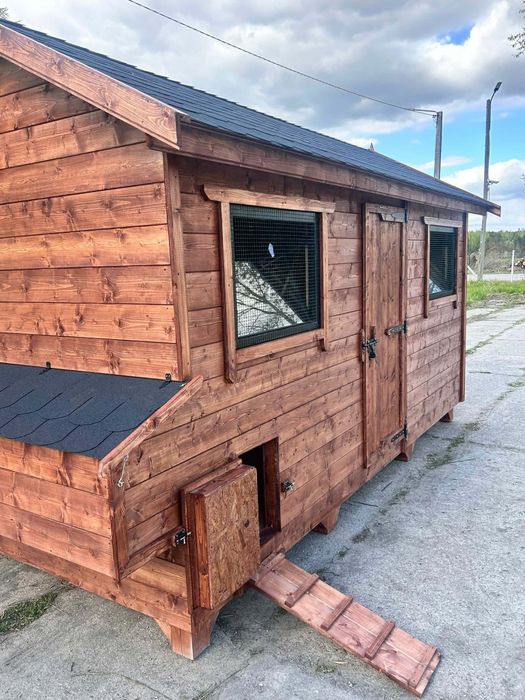 Kurnik 4.3x2 solidny,  bardzo duży