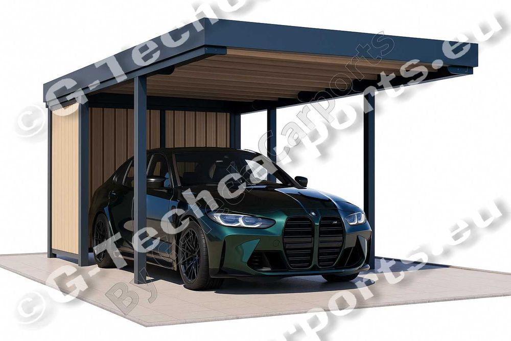 Carport stalowy 2 auta PREMIUM Podhale, wysoka nośność, Snieg strefa 5