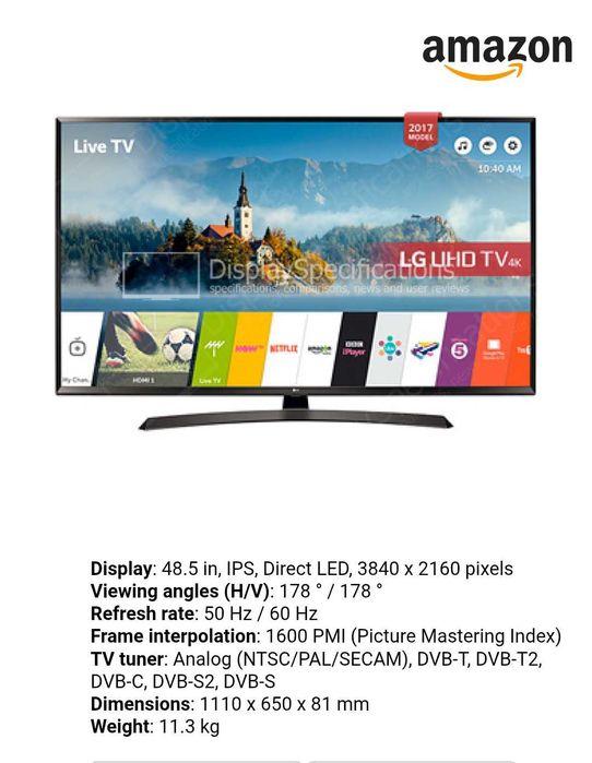 Smart TV LG Ultra HD 4k - 49 polegadas